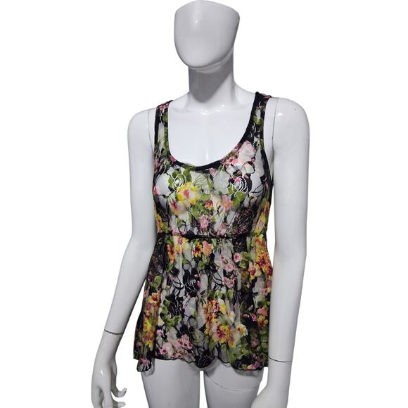 Y2K Vintage Julies Closet Womens S Lace‎ Asymmetrical Whimsigoth Fairy Sheer Top - Picture 5 of 13